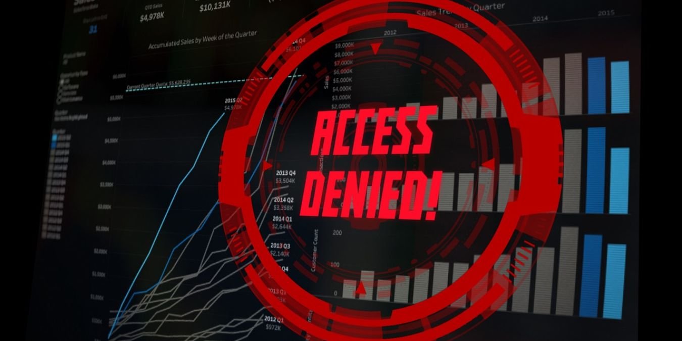 Computer screen showing "Access denied" prompt