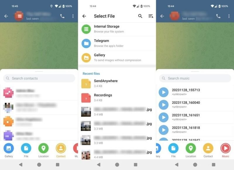 Telegram app interface overview.