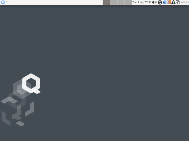 A screenshot of the Qubes OS desktop.