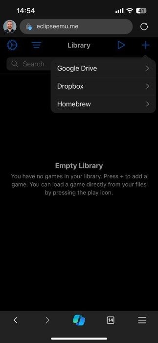 Eclipse Emulator Game Selection