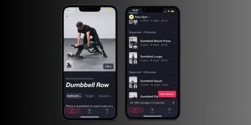 Going Through Exercises on Fitbod App