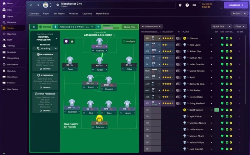 Football Manager Game Screenshot