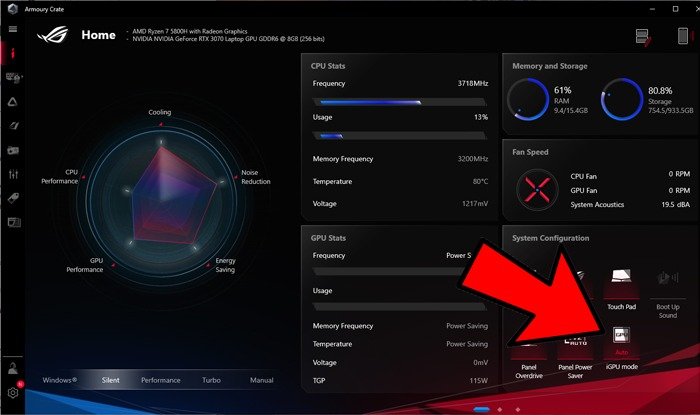 Graphics Card Not Working Armory Crate