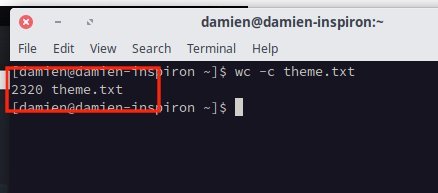 Linux Count Bytes