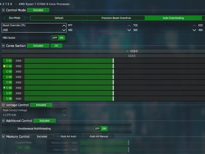 Ryzen Master Auto overclock