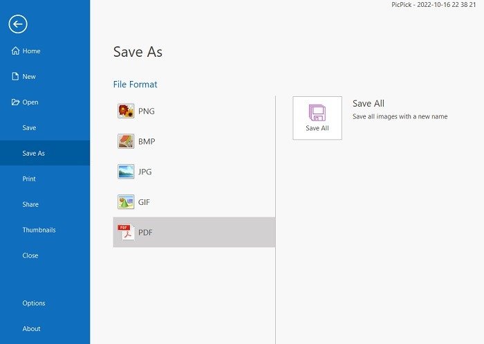 Scrolling Screenshots Windows Apps Picpick Saved File Formats