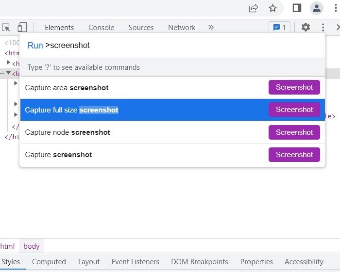 Scrolling Screenshots Windows Google Chrome Run Capture Full Size Screenshot