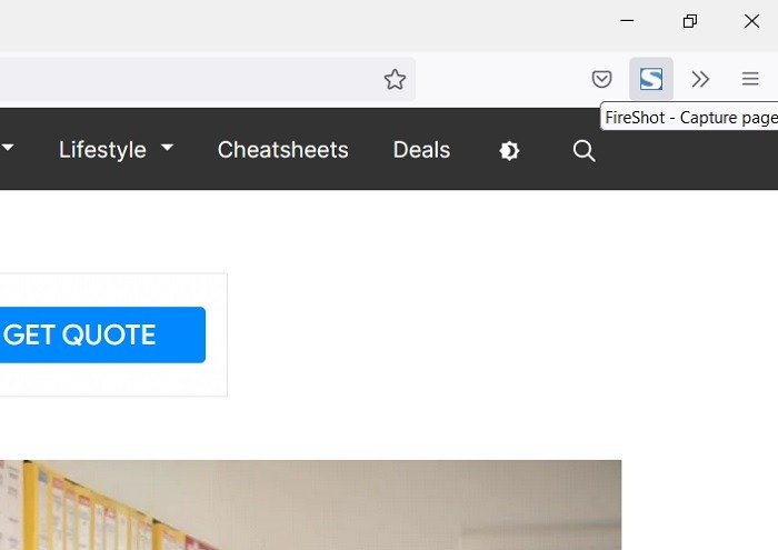 Scrolling Screenshots Windows Mozilla Firefox Fireshot Click
