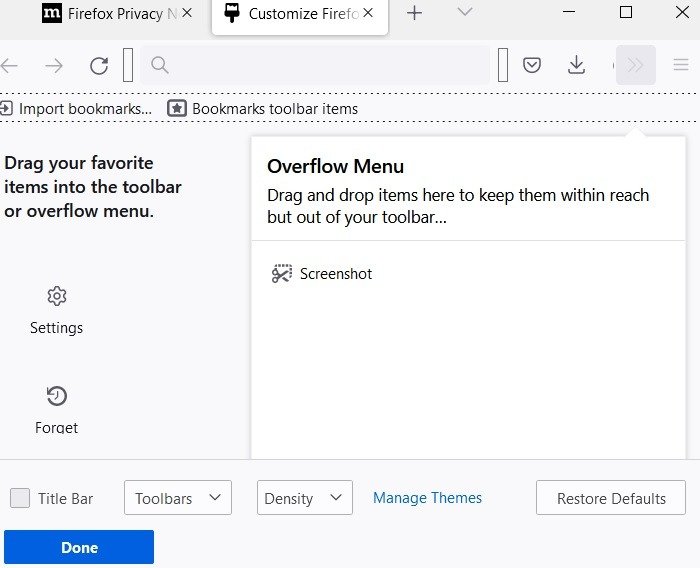 Scrolling Screenshots Windows Mozilla Firefox Screenshot In Overflow Menu