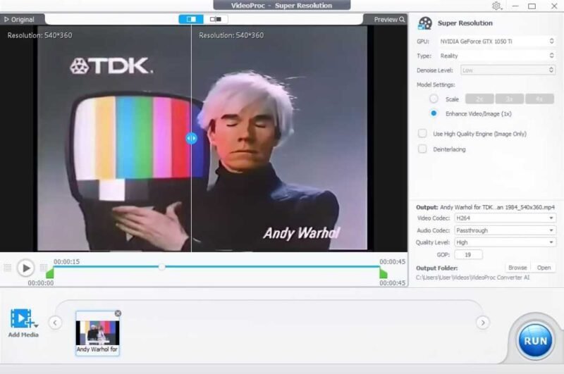 Videoproc Ai Enhanced 1x