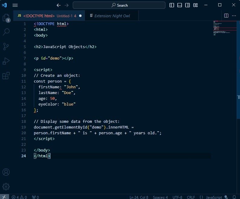 Using the Night Owl Visual Studio Code themes.