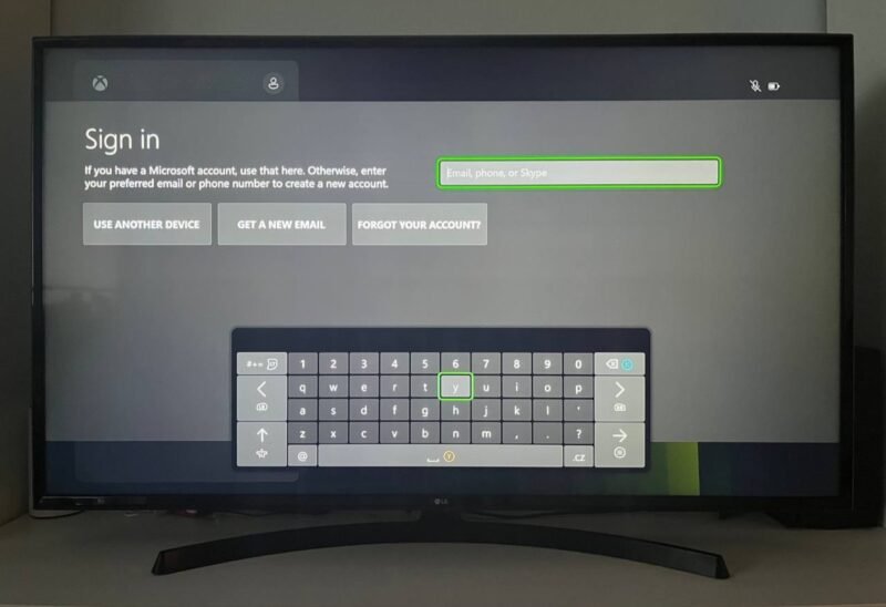 Xbox Sign In Screen