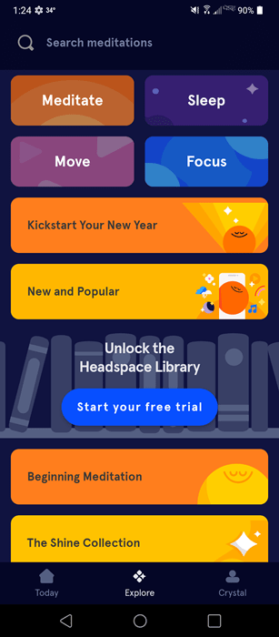 Exploring more of what Headspace has to offer