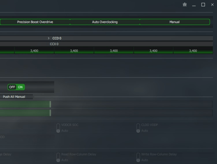Ryzen Master Modes overclock