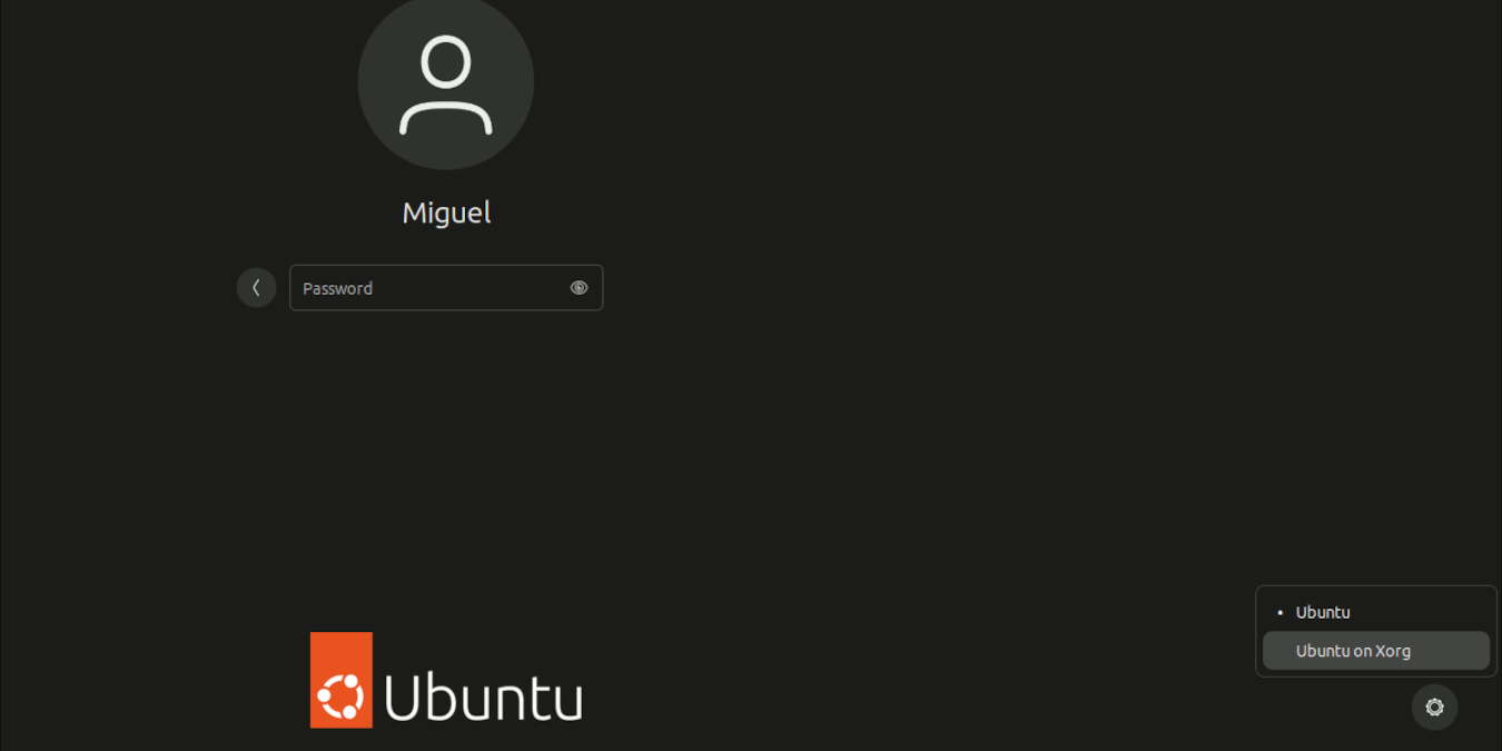 Xorg Loginscreen